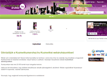Tablet Screenshot of kozmetikumaruhaz.hu